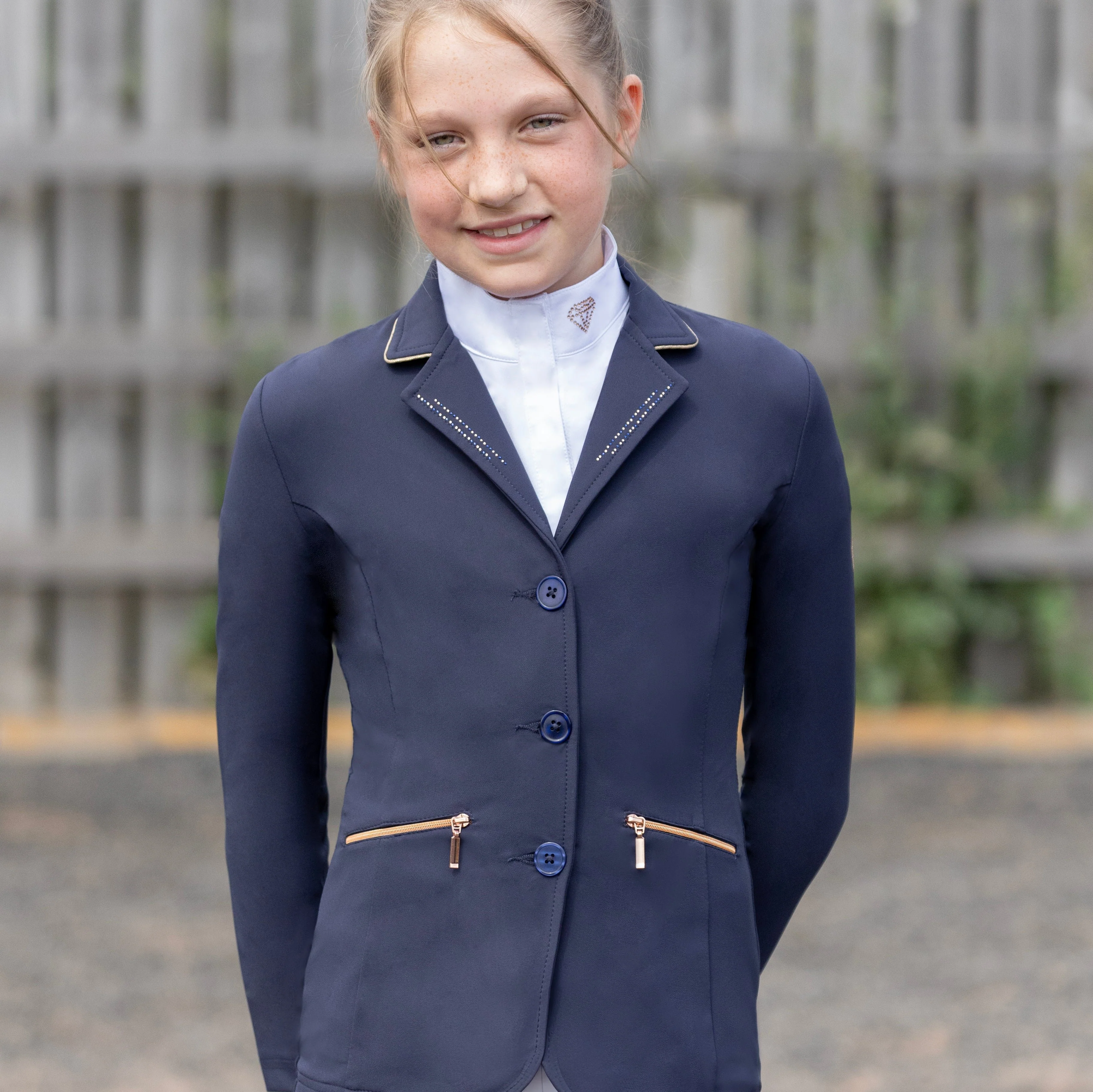 Hy Equestrian Cadiz Mizs Children's Show Jacket - Image 2