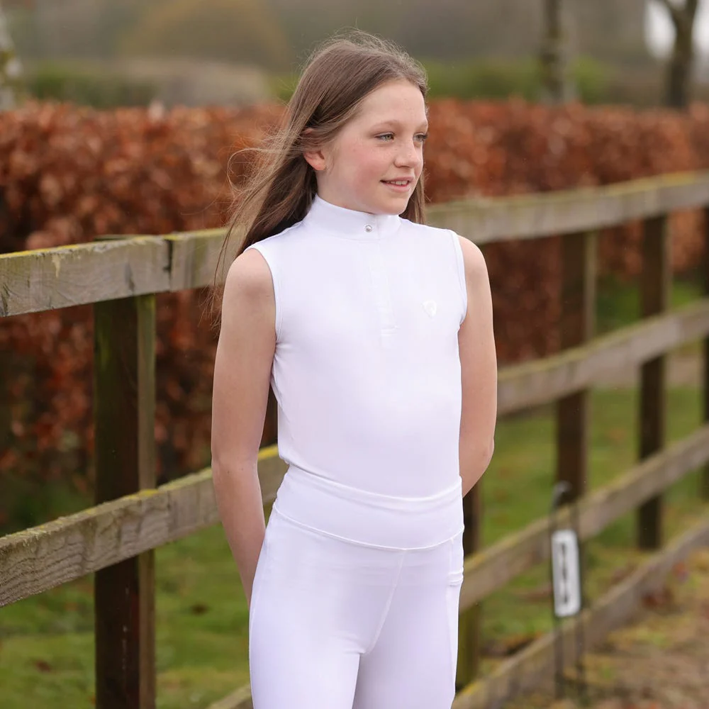 Hy Equestrian Eden Children's Sleeveless Show Shirt - Image 4