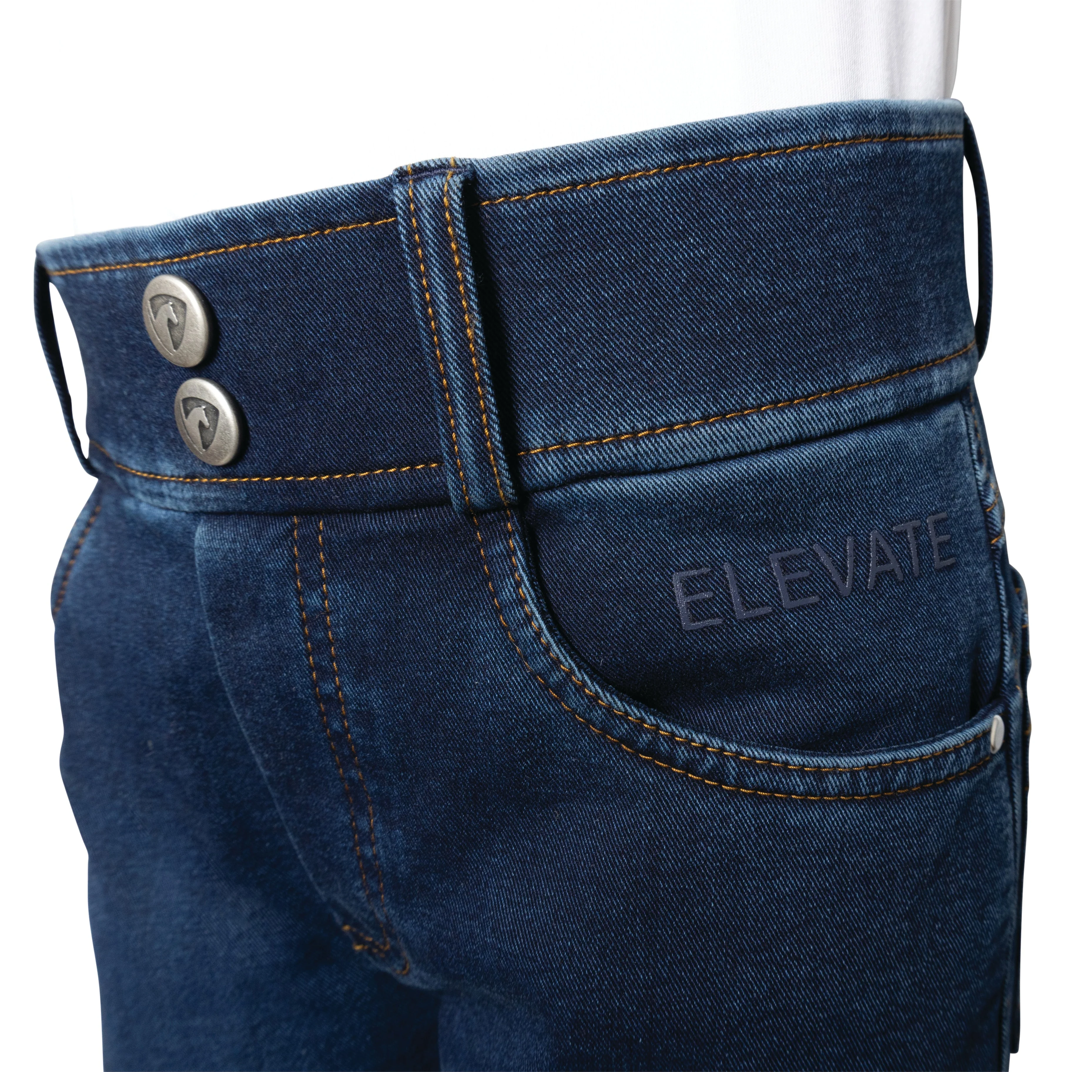 Hy Equestrian Elevate Mizs Style Denim Breeches - Image 5