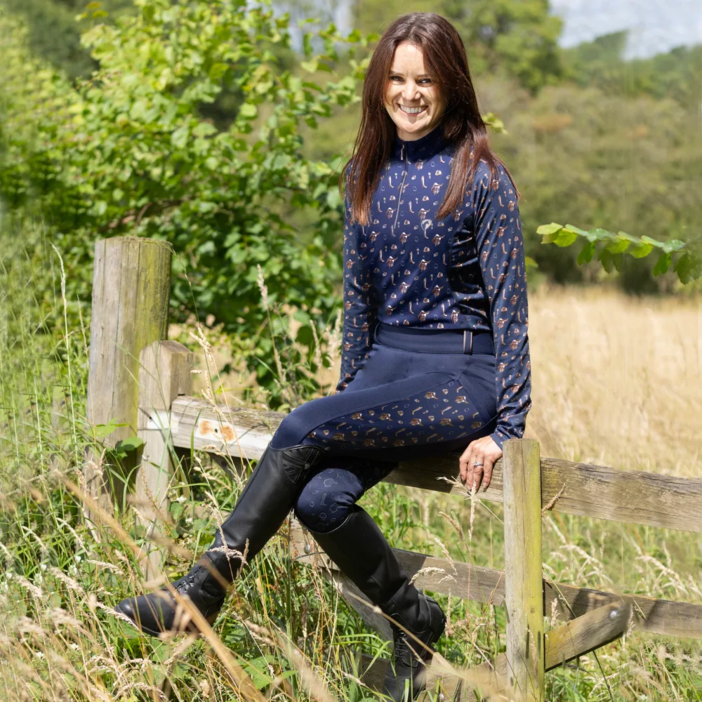 Hy Equestrian Ladies Elevate Country Riding Tights - Image 3