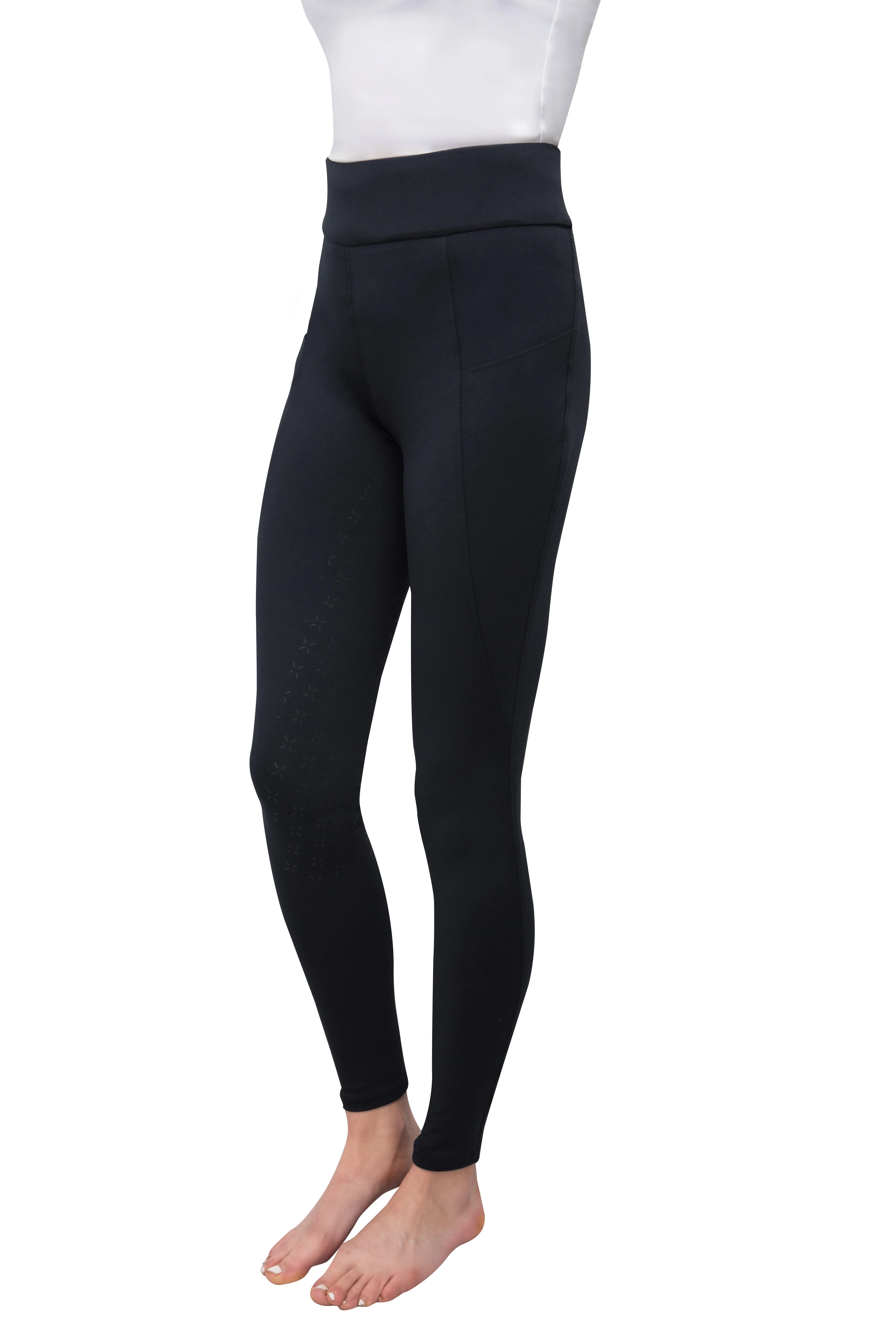 Hy Equestrian Ladies Melton Riding Tights - Image 3