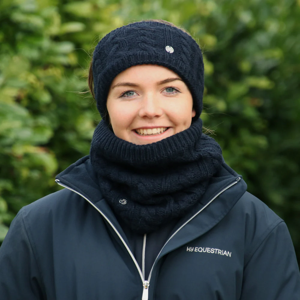 Hy Equestrian Melrose Cable Knit Snood - Image 4