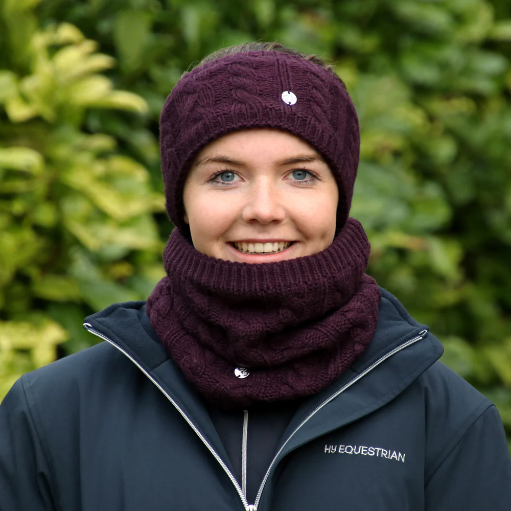 Hy Equestrian Melrose Cable Knit Snood - Image 6
