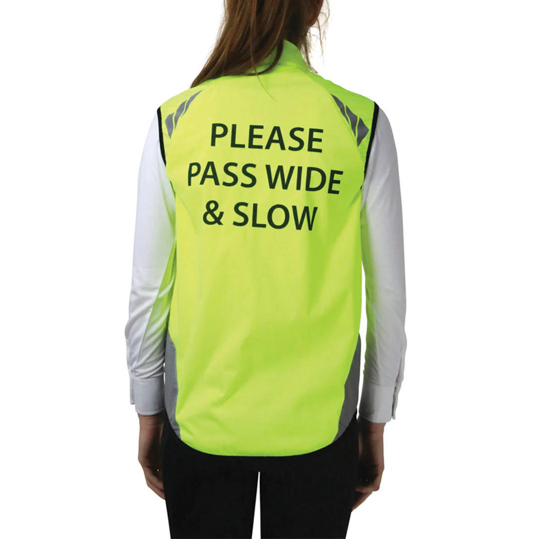 Hy Equestrian Pass Wide and Slow Children's Reflector Gilet - Image 7