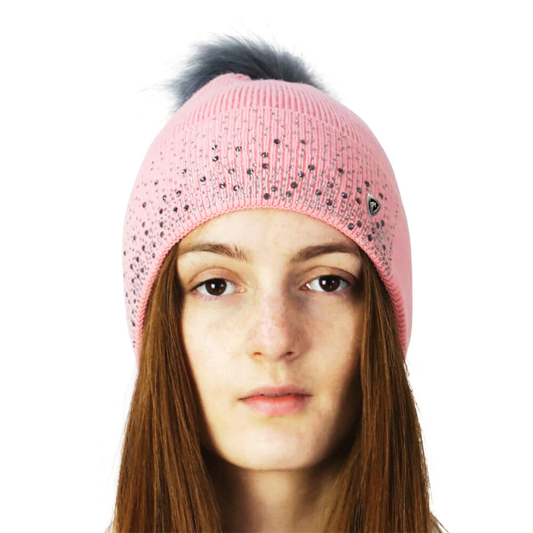 Hy Equestrian Synergy Diamante Bobble Hat - Image 4