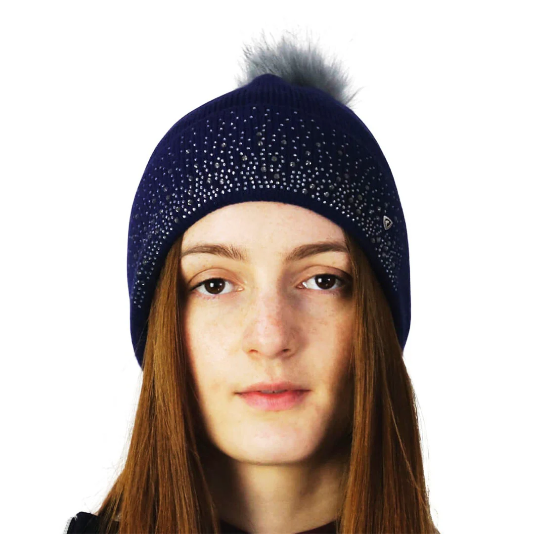 Hy Equestrian Synergy Diamante Bobble Hat - Image 9