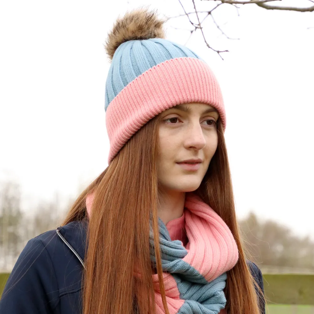 Hy Equestrian Synergy Luxury Bobble Hat and Snood Bundle - Image 2