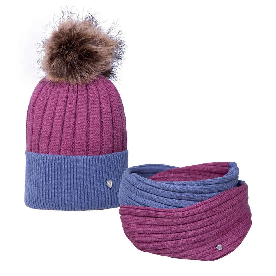 Hy Equestrian Synergy Luxury Bobble Hat and Snood Bundle - Image 3