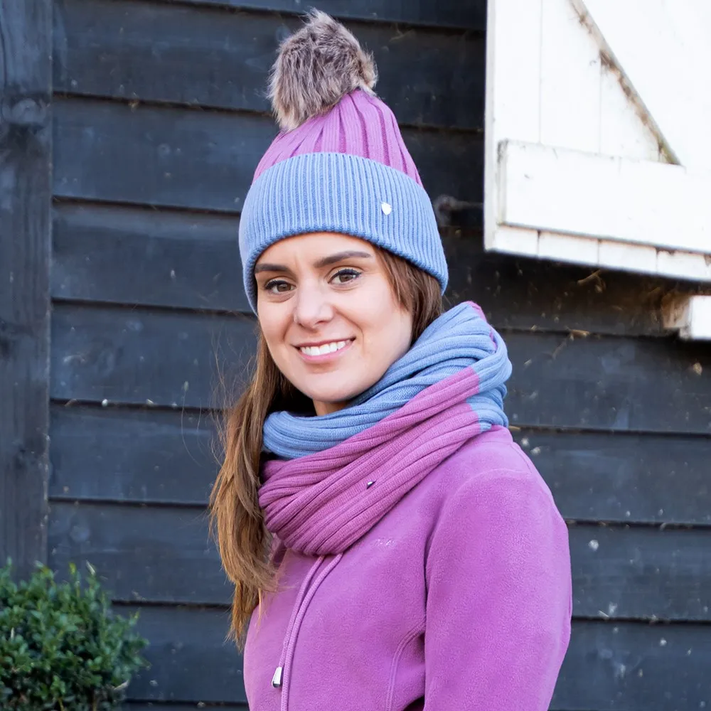 Hy Equestrian Synergy Luxury Bobble Hat and Snood Bundle - Image 4