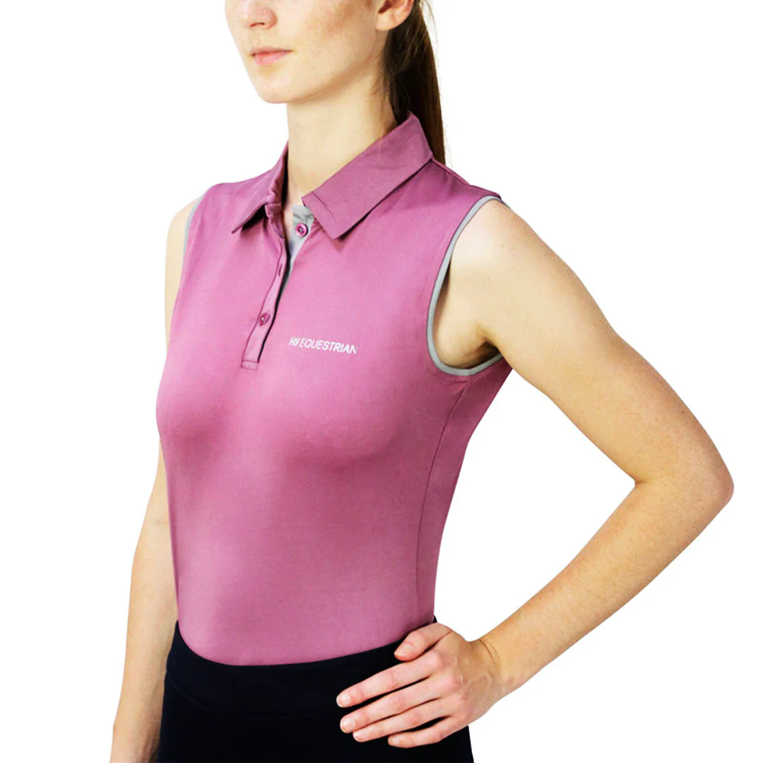 Hy Equestrian Synergy Ladies Sleeveless Polo Shirt - Image 6