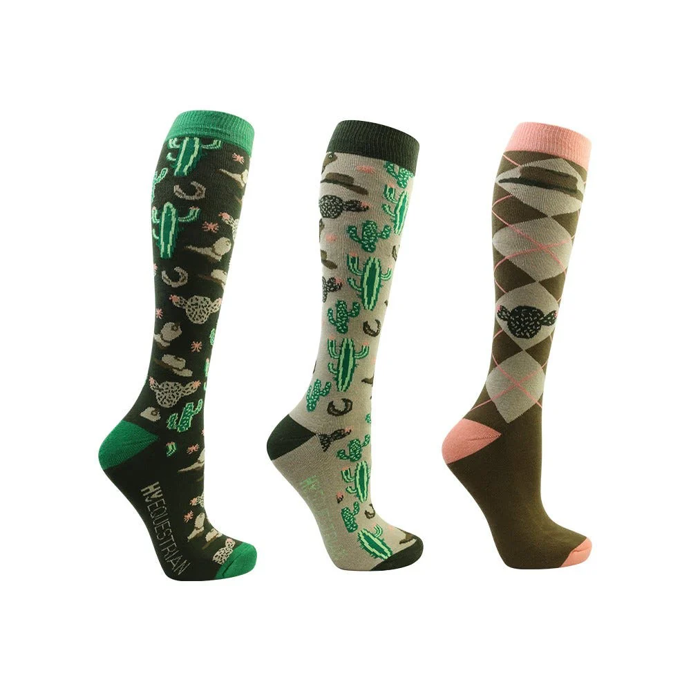 Hy Equestrian Wild Wild West Socks Pack of 3 - Image 2