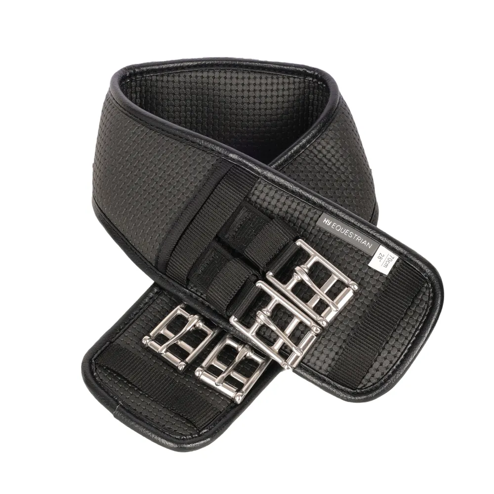HyCOMFORT Waffle Dressage Girth - Elasticated Both Ends - Image 2