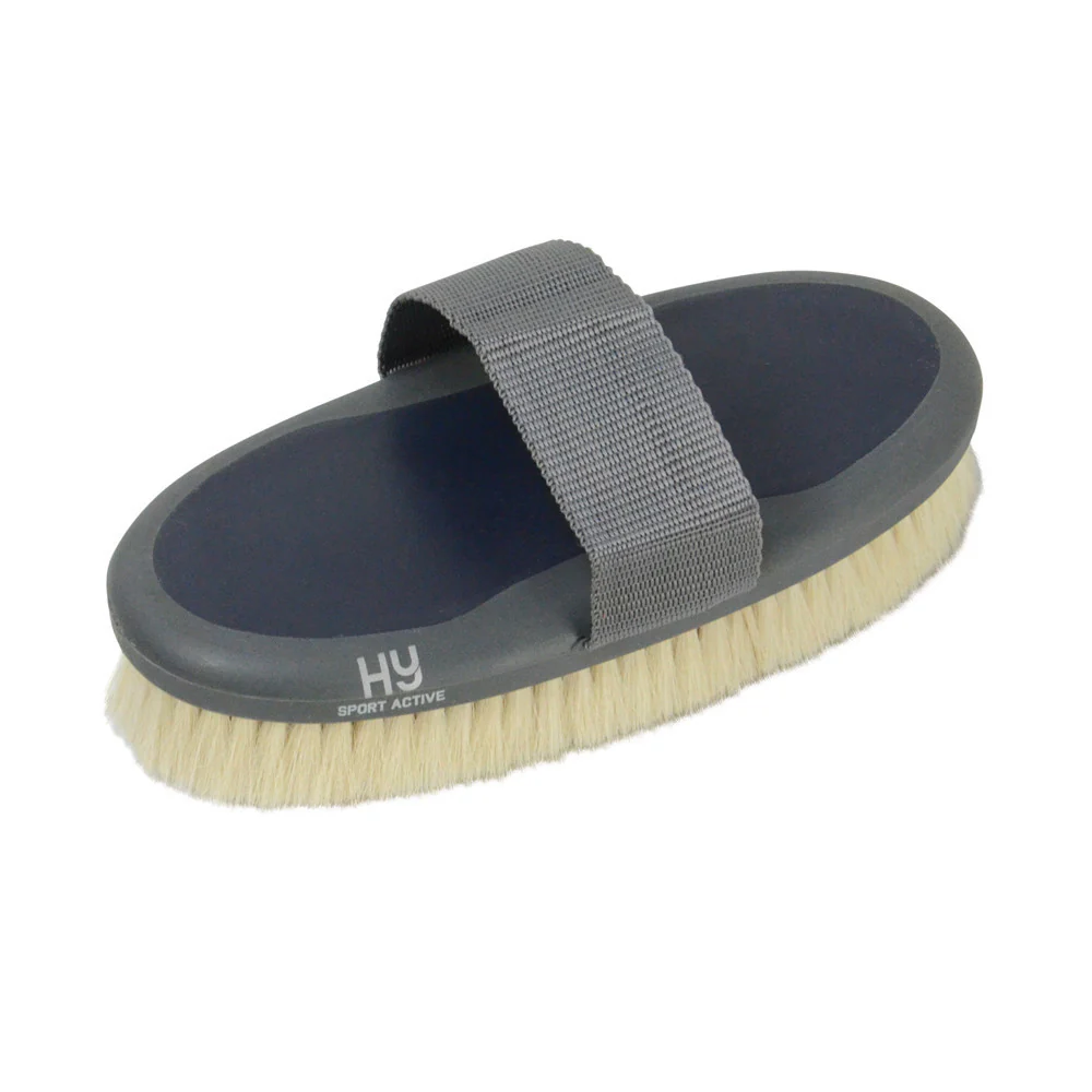 HySHINE Active Groom Goat Hair Body Brush - Image 4