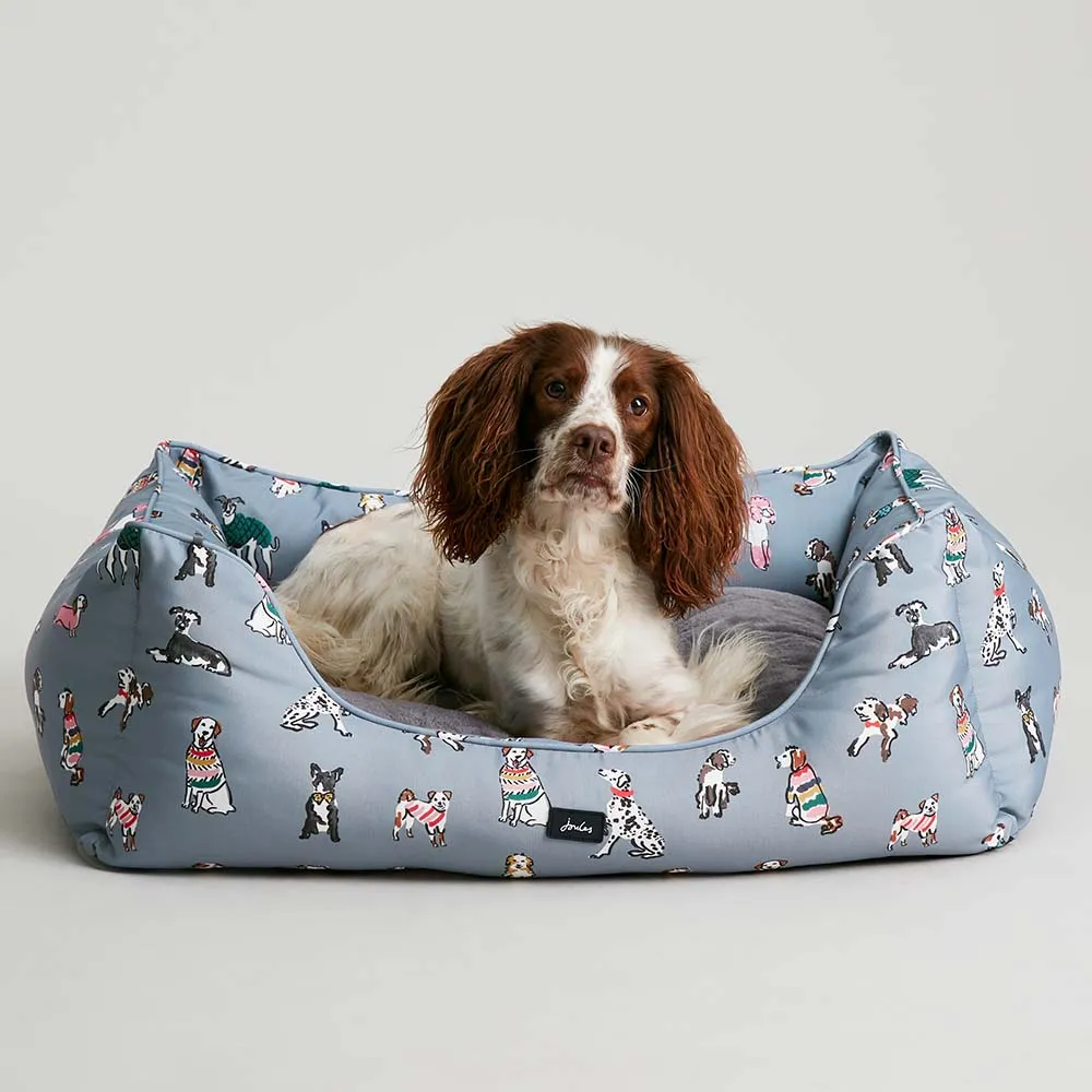 Joules Rainbow Dogs Box Bed - Image 5