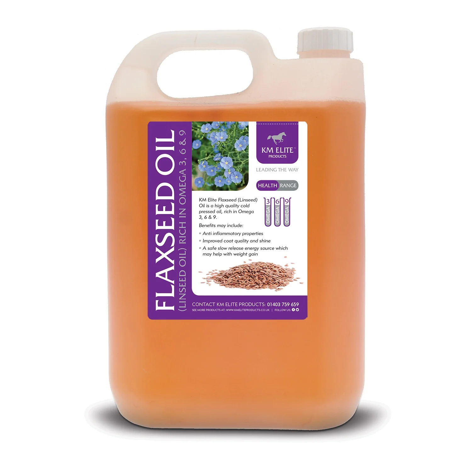 KM Elite Flaxseed (Linseed) Oil - Image 2