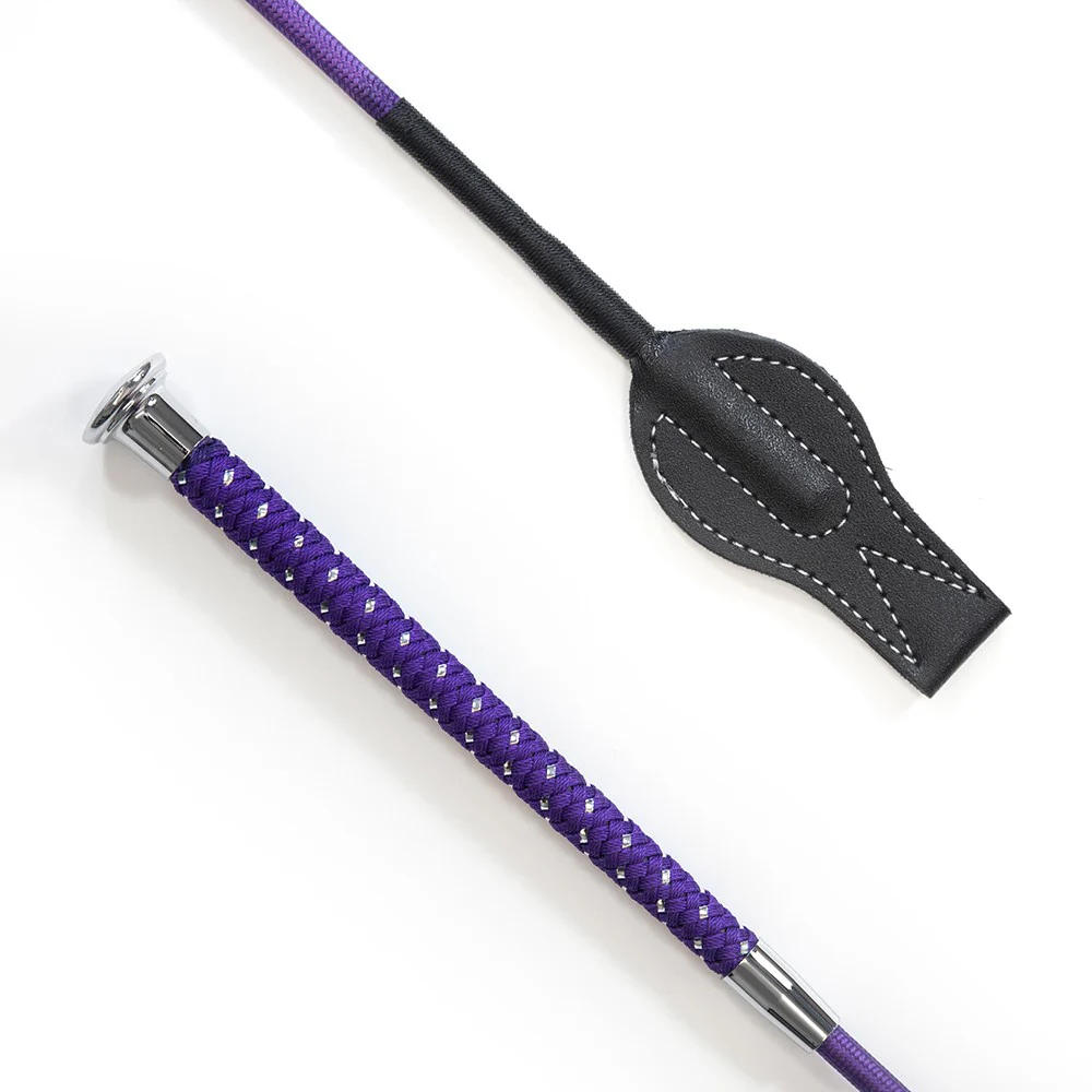 KM Elite Silver Braided Junior Whip - Image 2