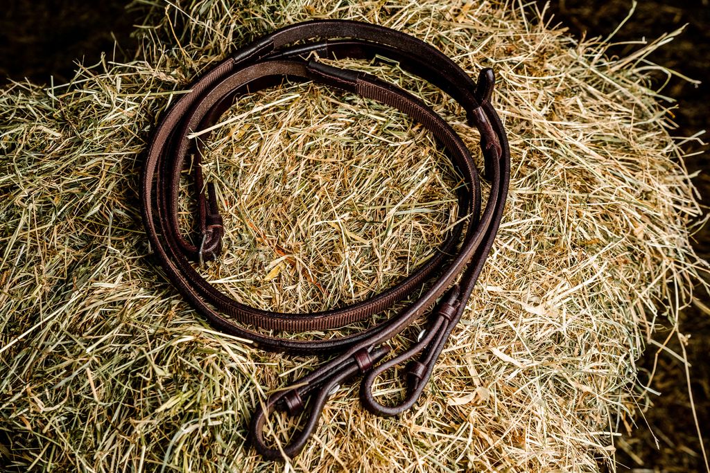 Mackey Classic One Sided Rubber Grip Reins - Image 2