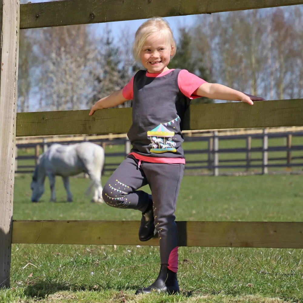 Merry Go Round Pull On Jodhpurs by Little Rider - Image 2