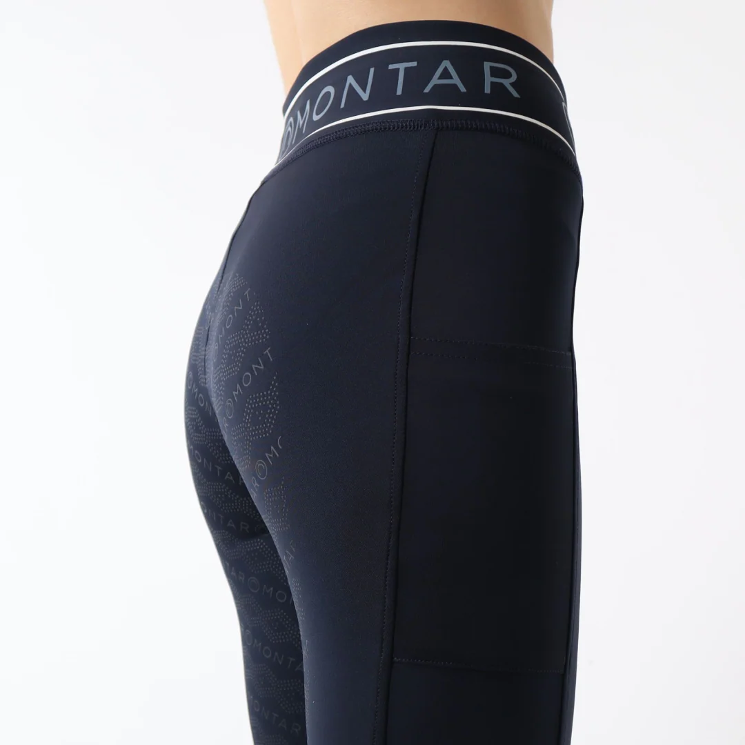 Montar Malani Ladies Viv Logo Tape Details Full Grip Riding Tights - Image 11