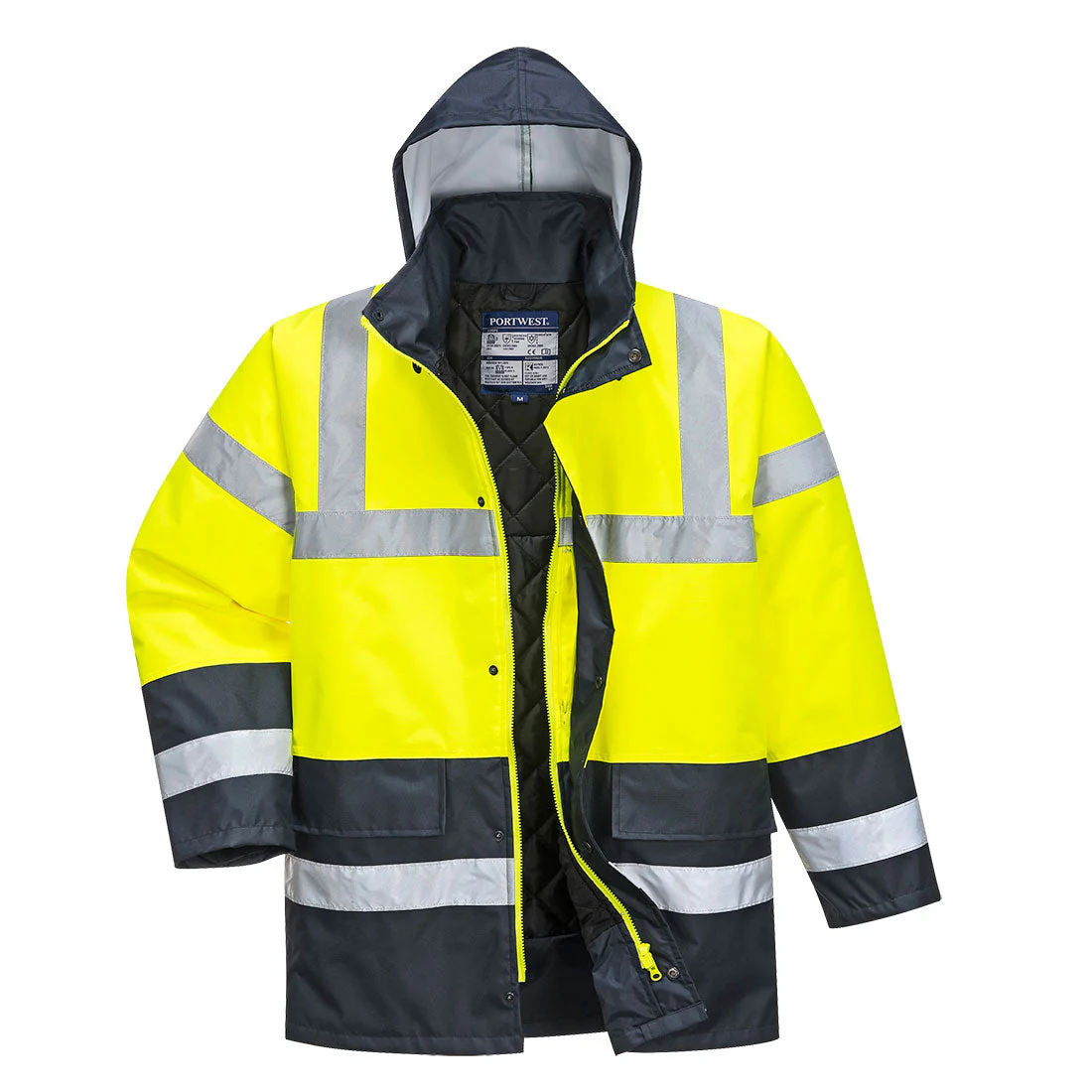 Portwest Hi-Vis Contrast Traffic Jacket - Image 9