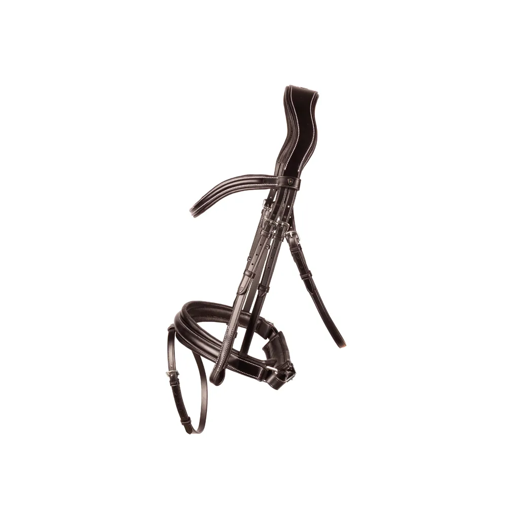 ProPresicce Pelle Crank Leather Bridle by Hy Equestrian - Image 3