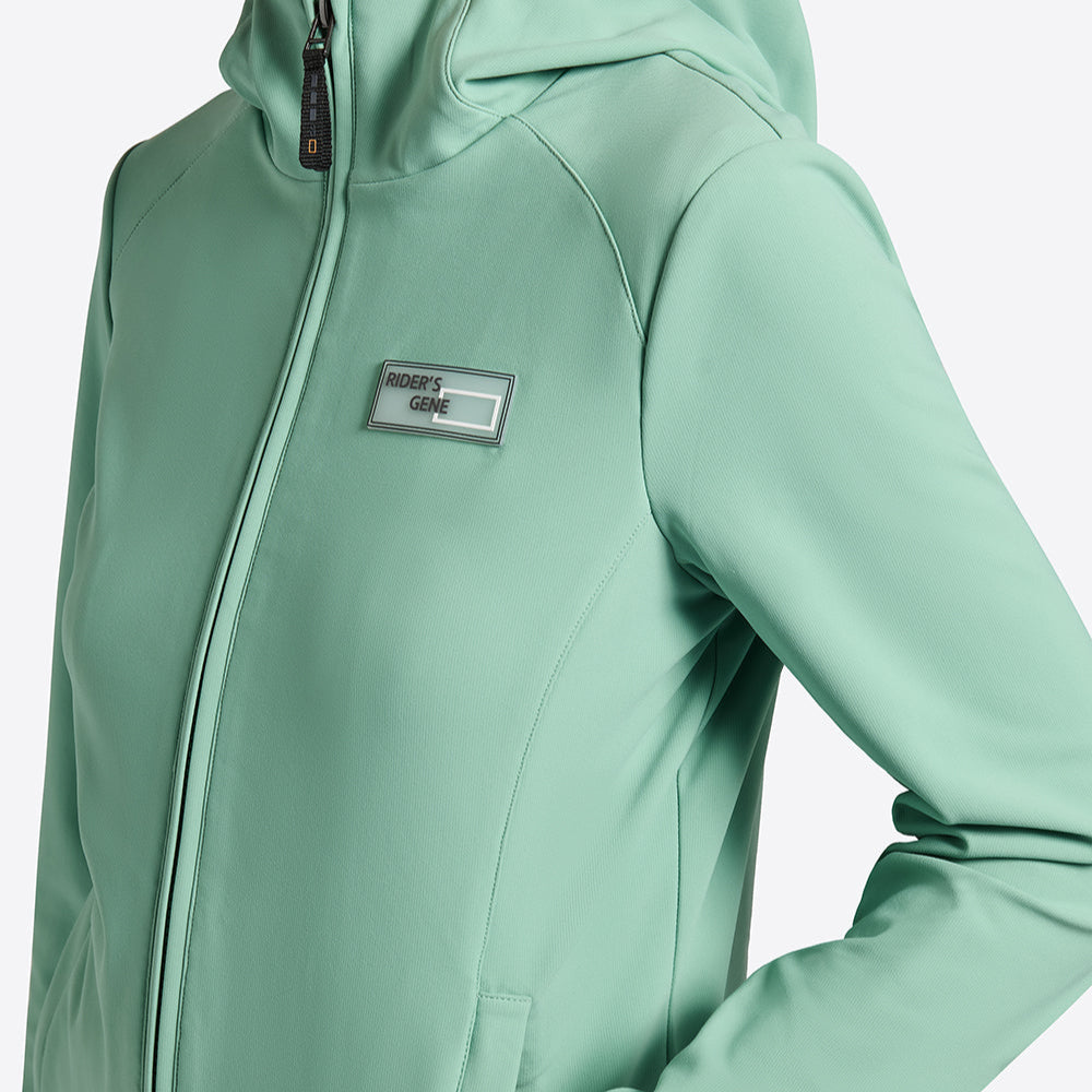 Rider's Gene Jersey Hooded Zip Softshell Jacket - Image 6