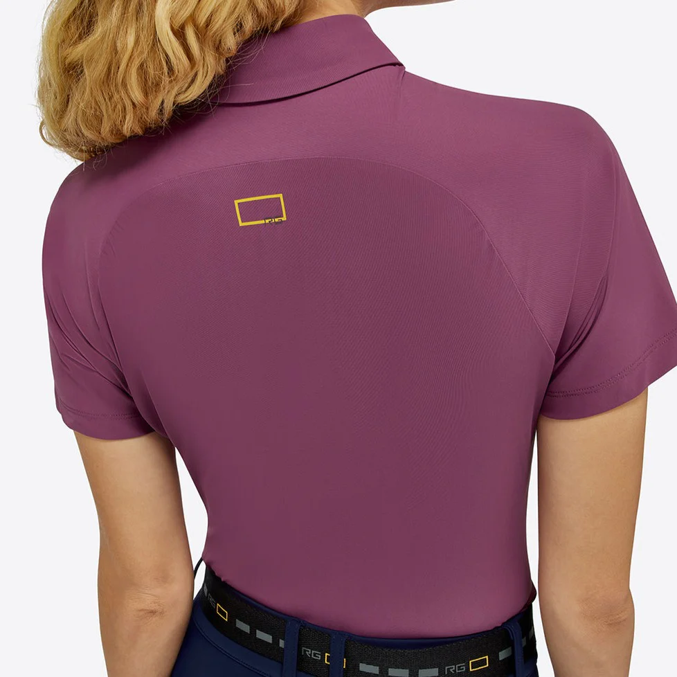 Rider's Gene Ladies Jersey Short Sleeve Training Zip Polo - Image 6