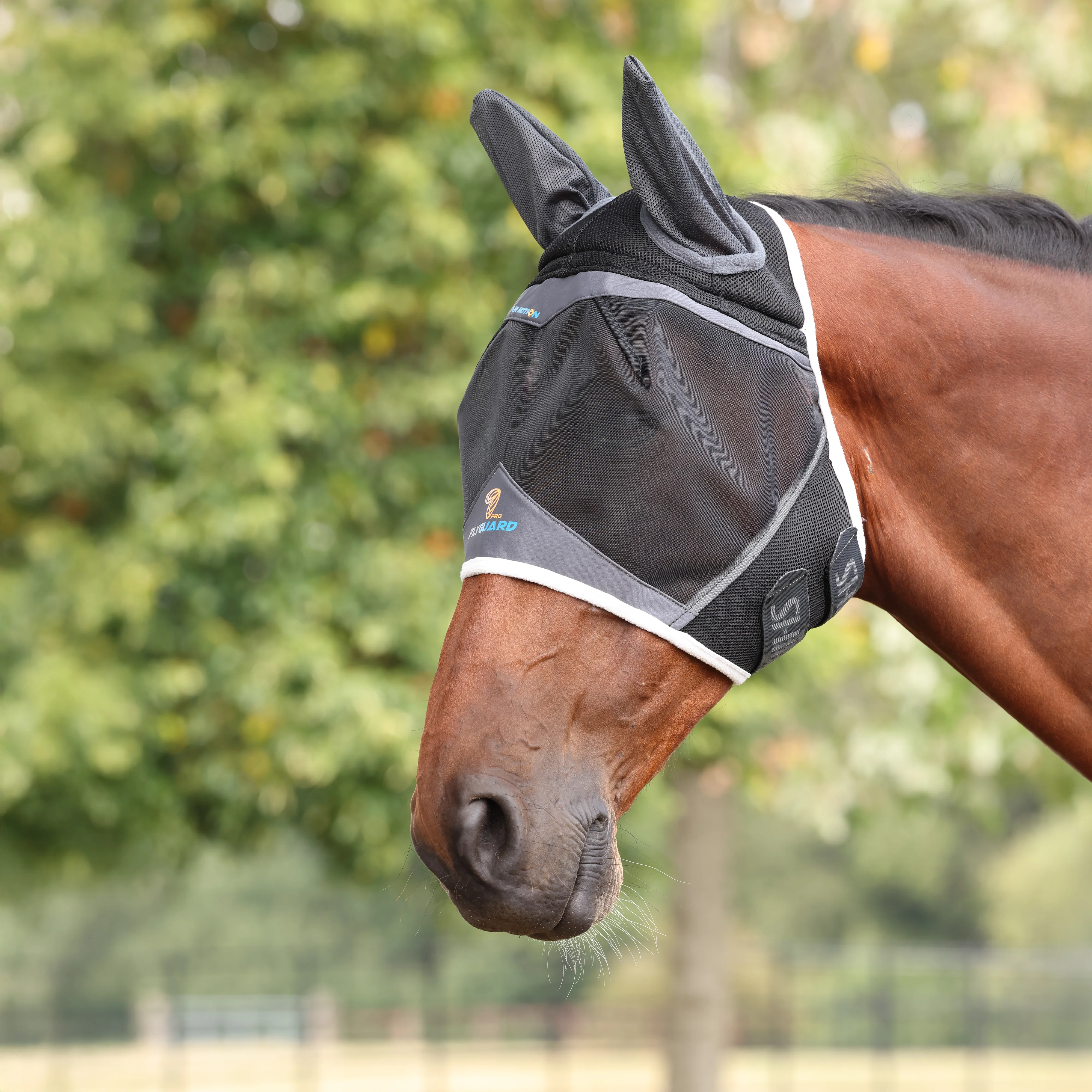 Shires Pro Fly Guard Air Motion Fly Mask With Ears - Image 2