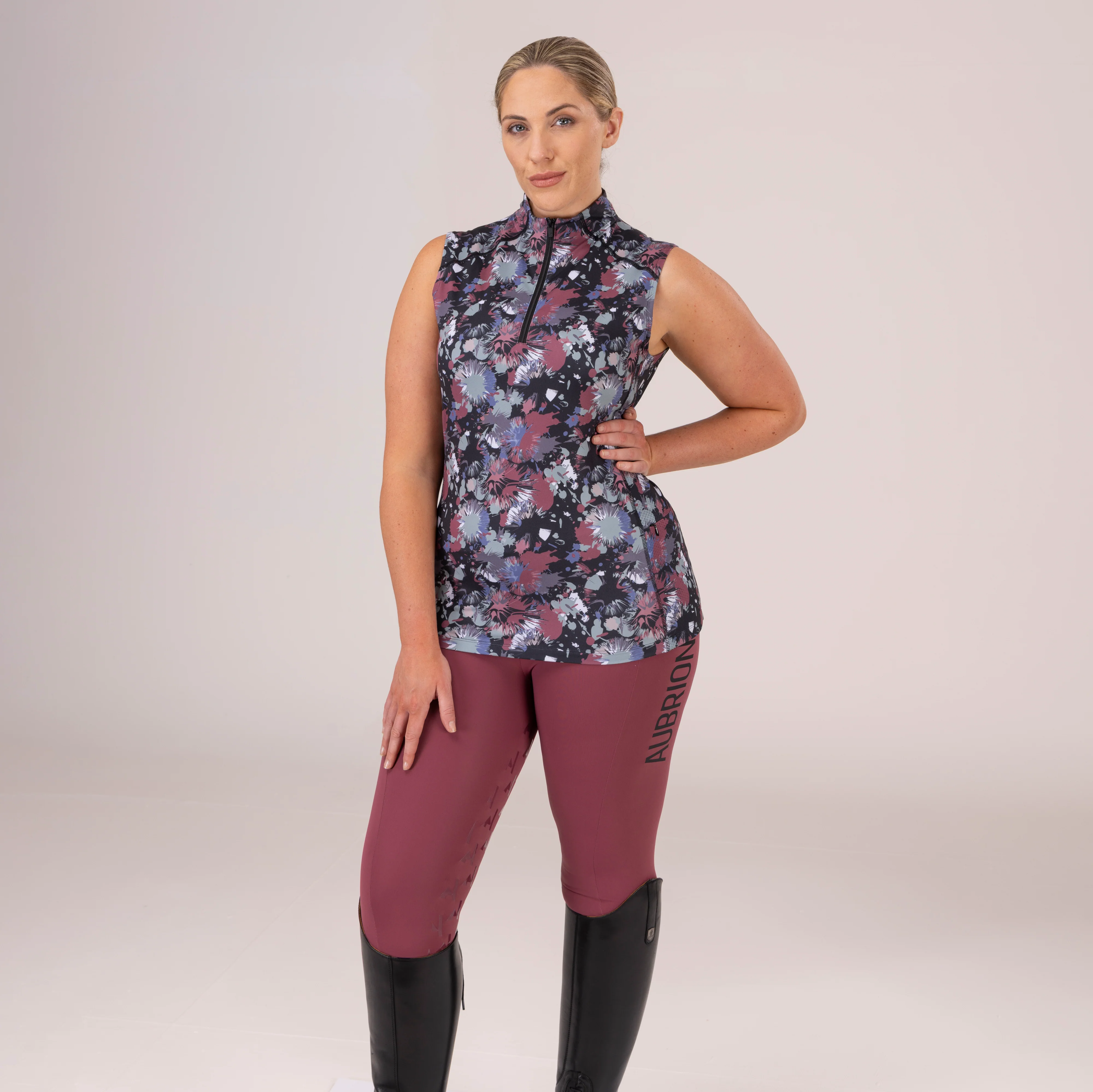 Shires Aubrion Ladies React Rythm Riding Tights - Image 17