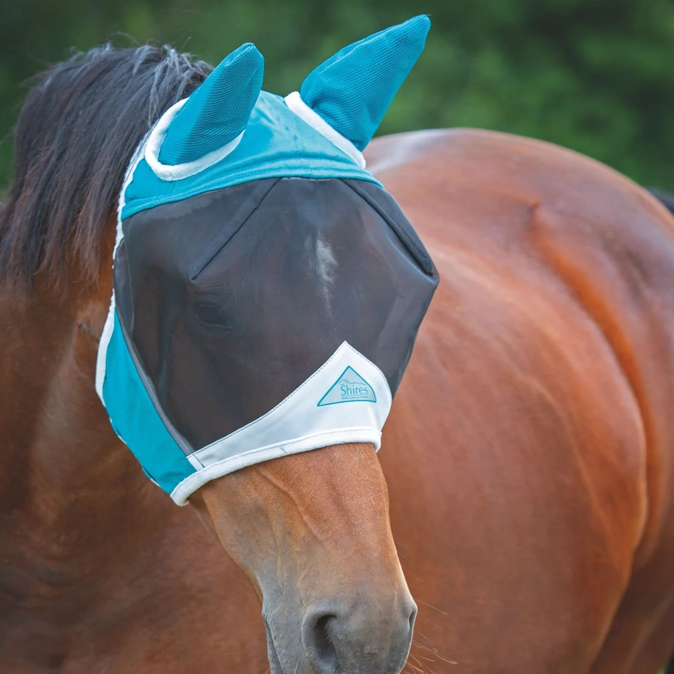 Shires FlyGuard Pro Fine Mesh Fly Mask With Ears - Image 5