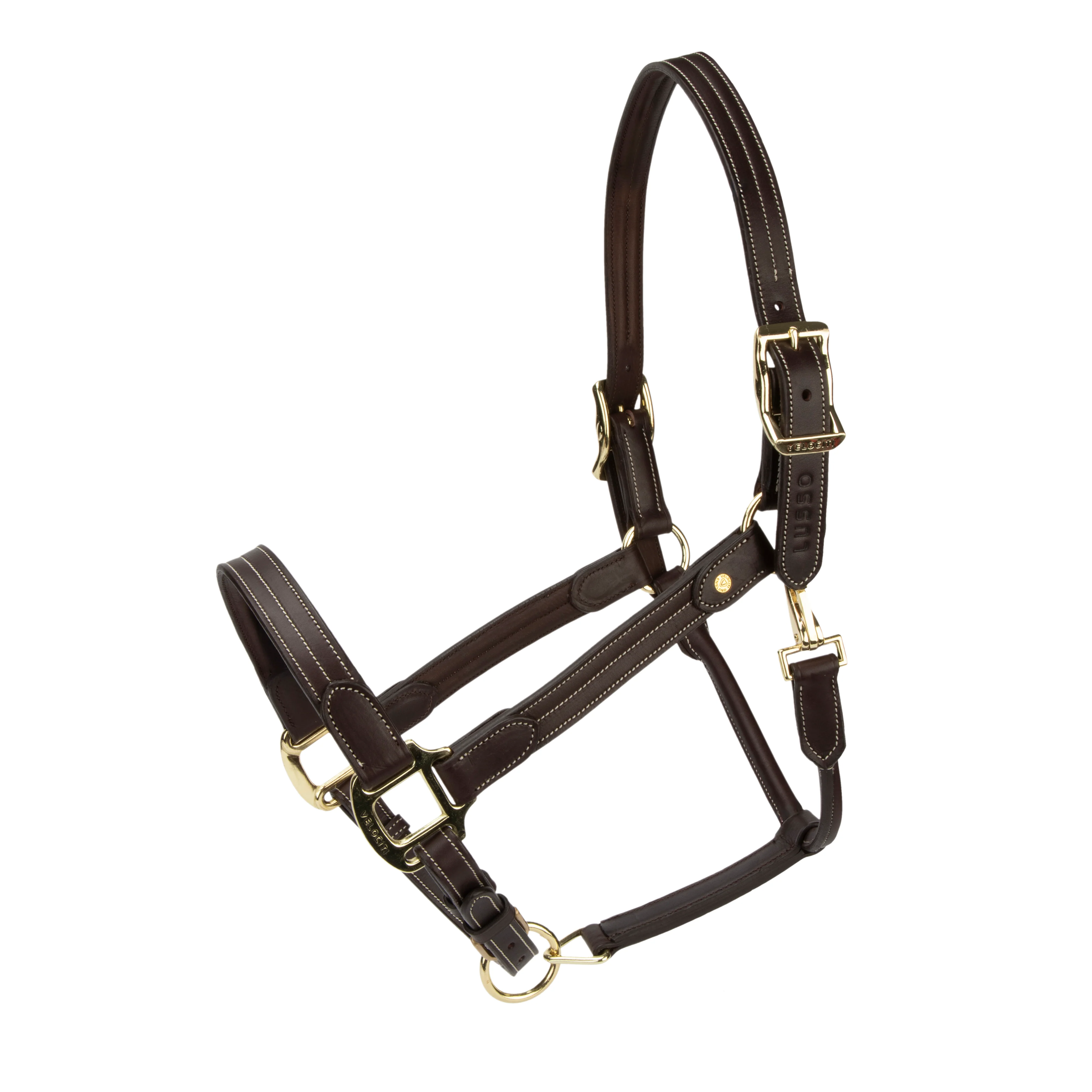 Shires Velociti Lusso Girona Leather Headcollar - Image 14
