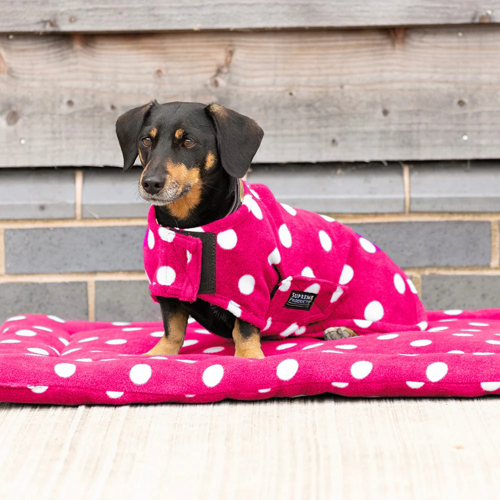 Supreme Products Dotty Fleece Dog Coat - Image 3