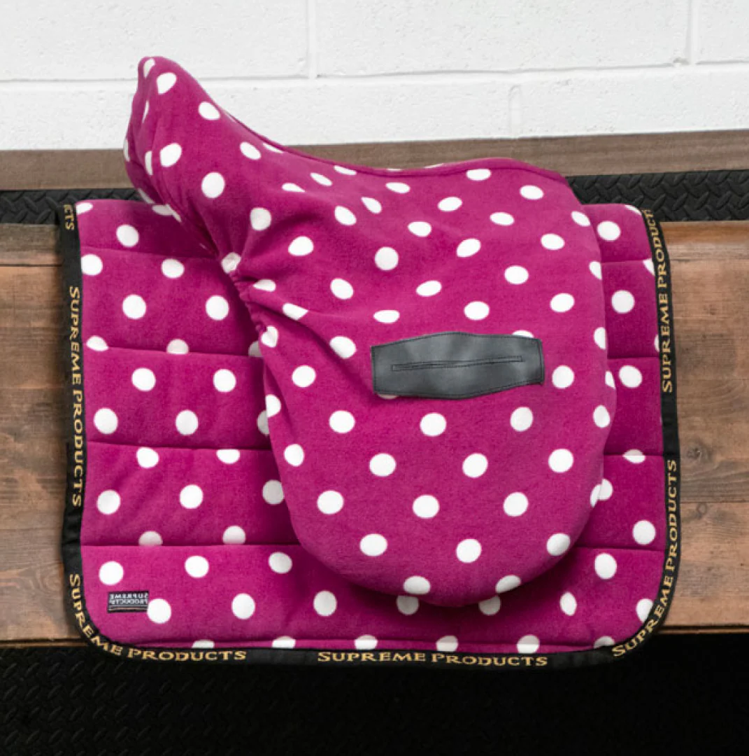 Supreme Products Dotty Fleece Saddle Pad - Image 3